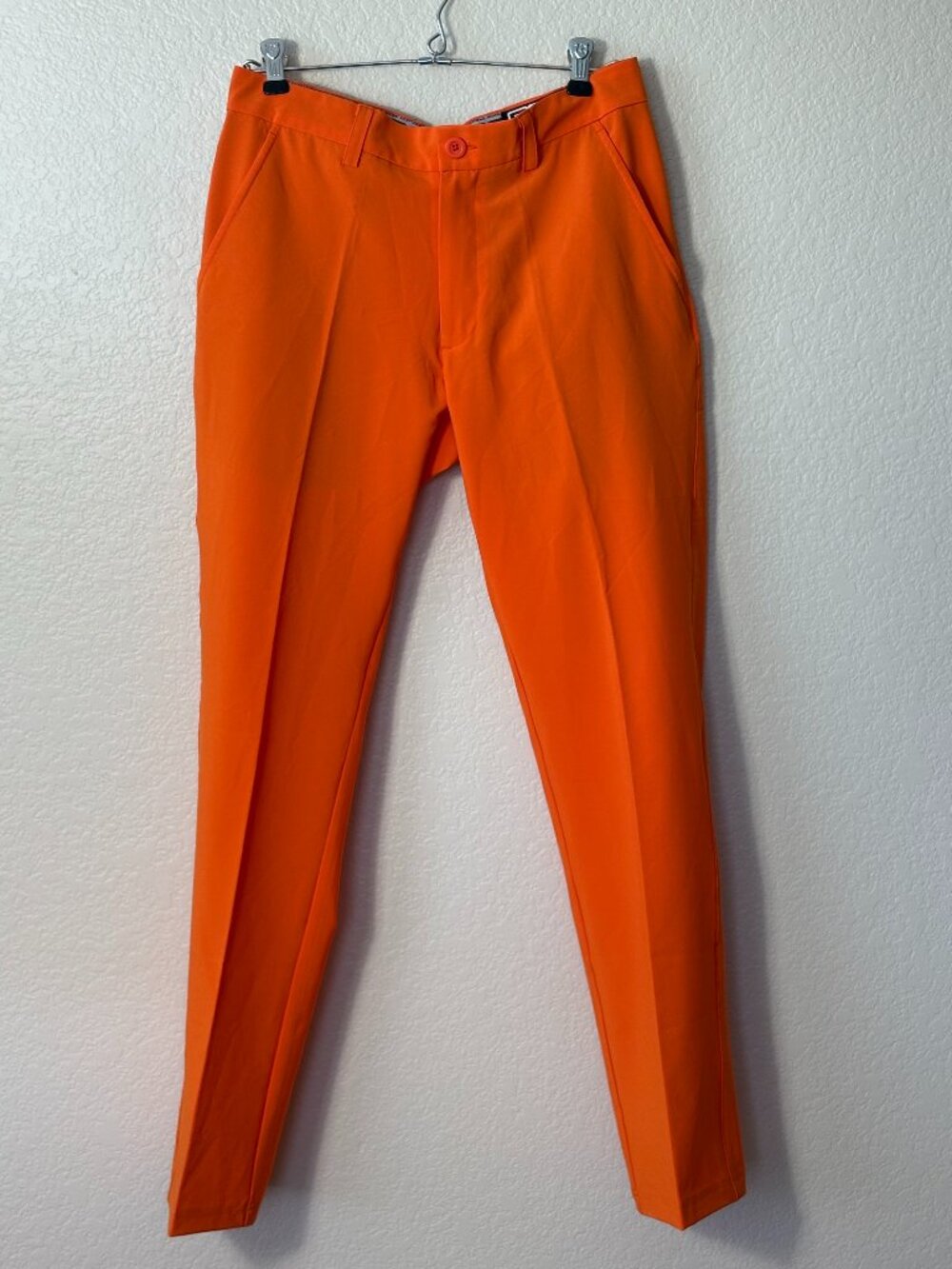 PG Performance Gear Blaze Orange Golf Pants Women's Sz 30 Stretch Slim Athletic